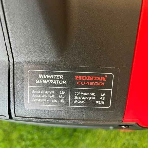 Інверторний бензиновий генератор Honda EU4500i (4.0/4.5 кВт), генератор Хонду з мідною обмоткою EU4500i (4.0/4.5 кВт) фото