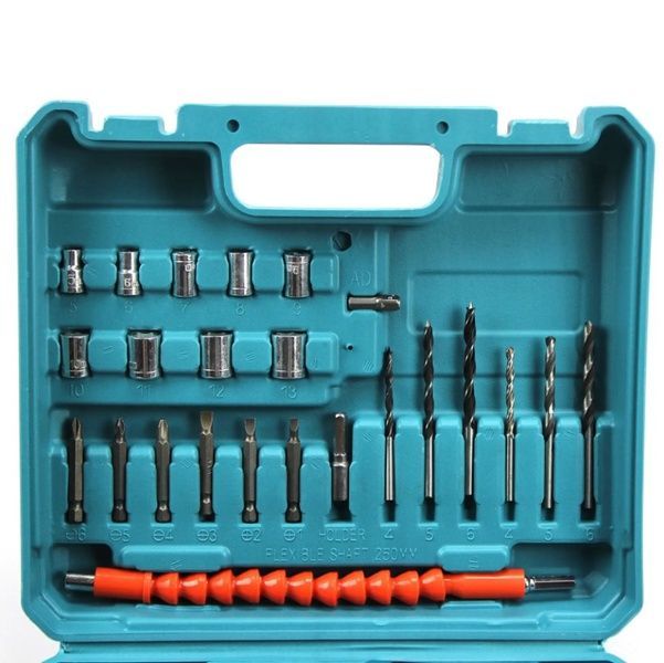 Шуруповерт Makita 550 DWE (24V, 5.0 АН) Акумуляторний шуруповерт Макіта, дриль шуруповерт 550 DWE с набором фото