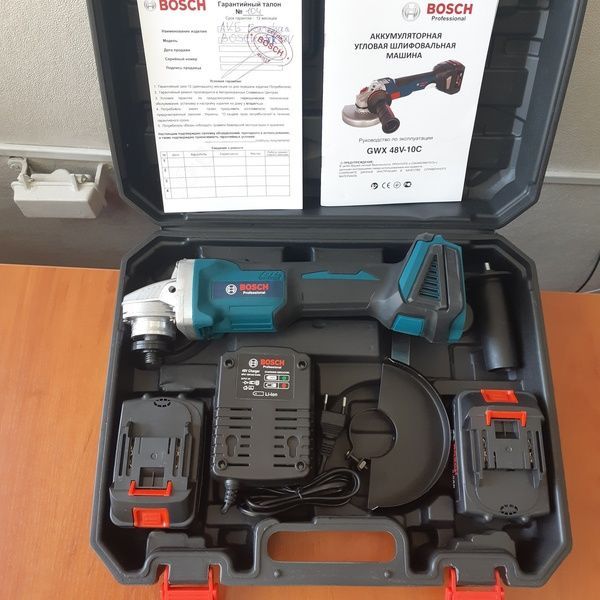 Акумуляторна болгарка Bosch GWX 48V-10C ( 48V, &Oslash;125 мм). УШМ Бош, кутова шліфмашина, турбинка GWX 48V-10C фото