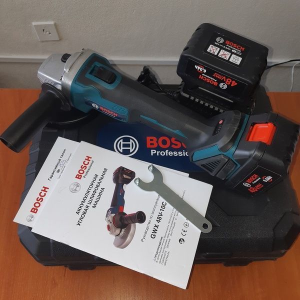 Акумуляторна болгарка Bosch GWX 48V-10C ( 48V, &Oslash;125 мм). УШМ Бош, кутова шліфмашина, турбинка GWX 48V-10C фото