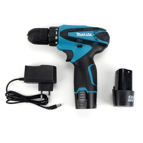 Шуруповерт Makita DF330DWE (12v, 2ah) с Большим набором инструментов + Тестер (КИТ-5) 103 фото