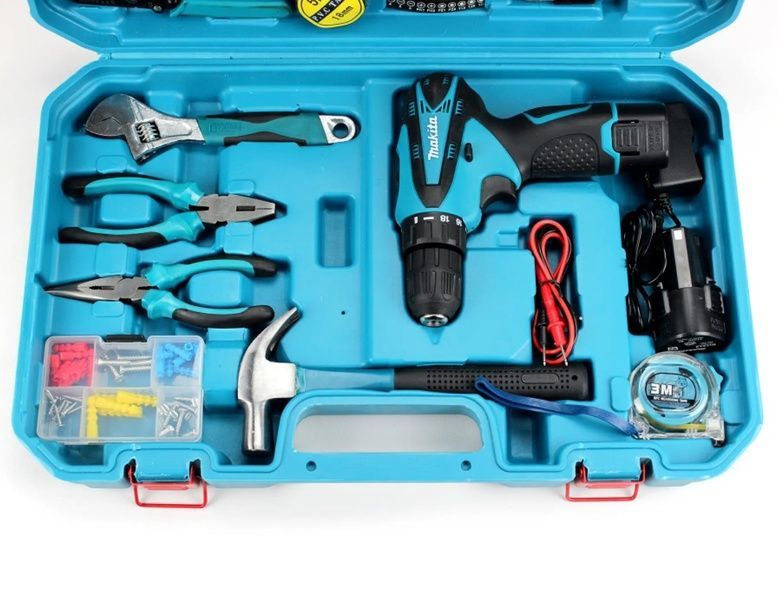 Шуруповерт Makita DF330DWE (12v, 2ah) с Большим набором инструментов + Тестер (КИТ-5) 103 фото