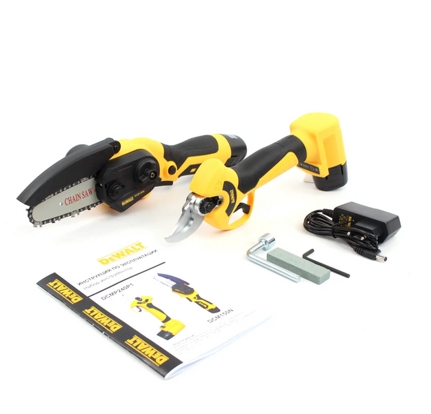 Набор 2в1 АКБ DeWalt 12V (Секатор DCMP240P1 + пила DCM150N ) Набор 2в1 Деволт 898724 фото