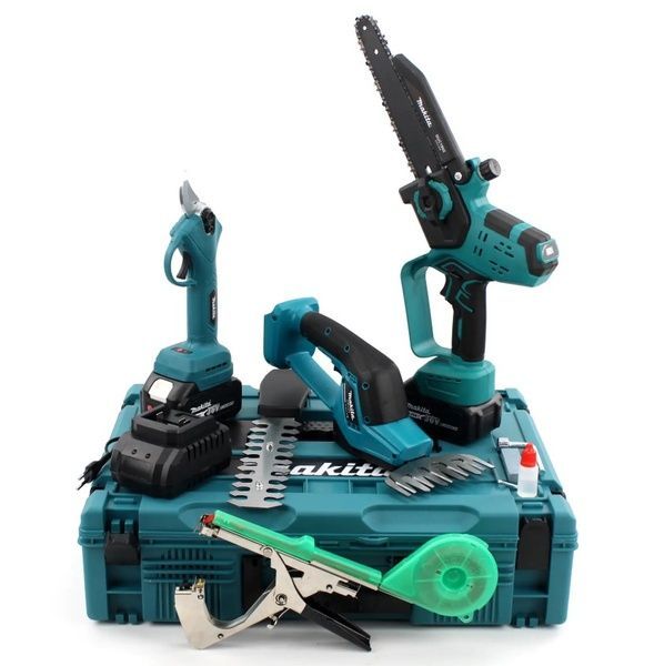 Аккумуляторный набор 4в1 Makita 36V (Пила DUC190Z + Секатор DUP365 + Ножницы кусторез DUM111SYX + Степлер садовый) 753 фото