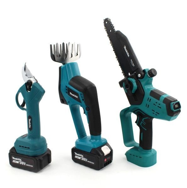 Аккумуляторный набор 4в1 Makita 36V (Пила DUC190Z + Секатор DUP365 + Ножницы кусторез DUM111SYX + Степлер садовый) 753 фото