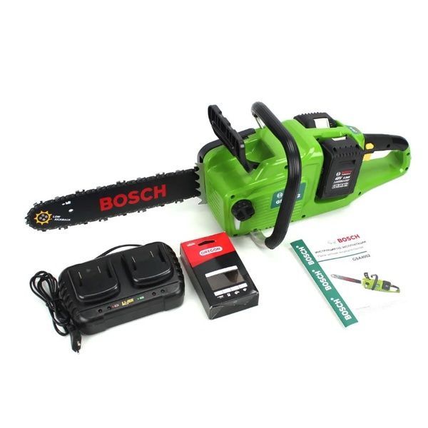 Аккумуляторная цепная пила Bosch GSA4002 (48V, 6Ah). АКБ пила Bosch GSA4002 фото