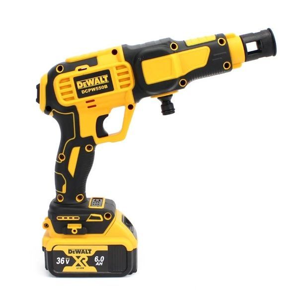 Аккумуляторная ручная мойка DeWalt DCPW550B (36V, 6Ah, 26bar), АКБ мойка Девольт 550B фото