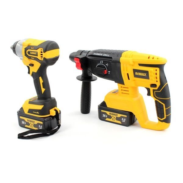 Набір 2в1 DeWalt 36V (Перфоратор DCH133NT + Гайковерт DCF892P2T) Набір 2в1 Деволт 3766 фото