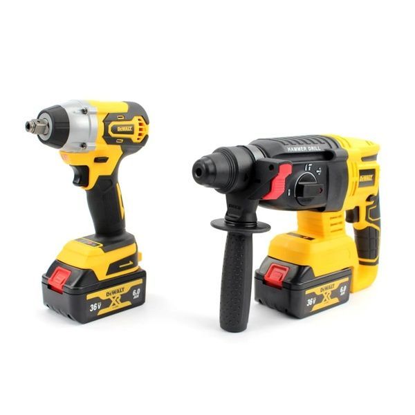 Набір 2в1 DeWalt 36V (Перфоратор DCH133NT + Гайковерт DCF892P2T) Набір 2в1 Деволт 3766 фото