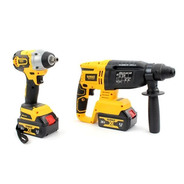 Набір 2в1 DeWalt 36V (Перфоратор DCH133NT + Гайковерт DCF892P2T) Набір 2в1 Деволт 3766 фото