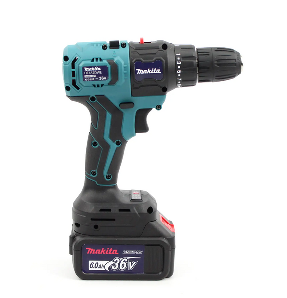 Набір 5в1 Шуруповерт Makita DF482DWE, (36V, 6AH), АКБ набір 5в1 Макіта Китай 3976432 фото