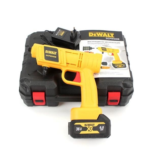 Акумуляторна ручна мийка DeWalt DeWalt DCPW540B (36V, 6Ah, 26bar), АКБ мийка Деволт DCPW540B фото