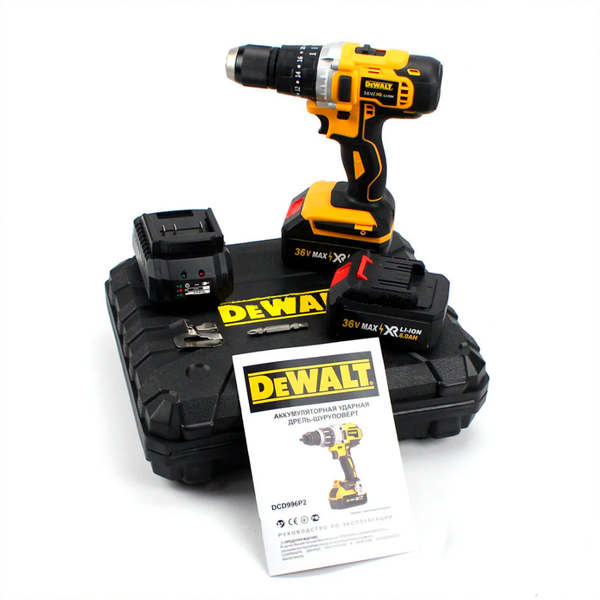 Ударный шуруповерт DeWALT DCD996P2 (36V, 6AH) аккумуляторная дрель-шуруповерт с ударом деволт DCD996P2 фото