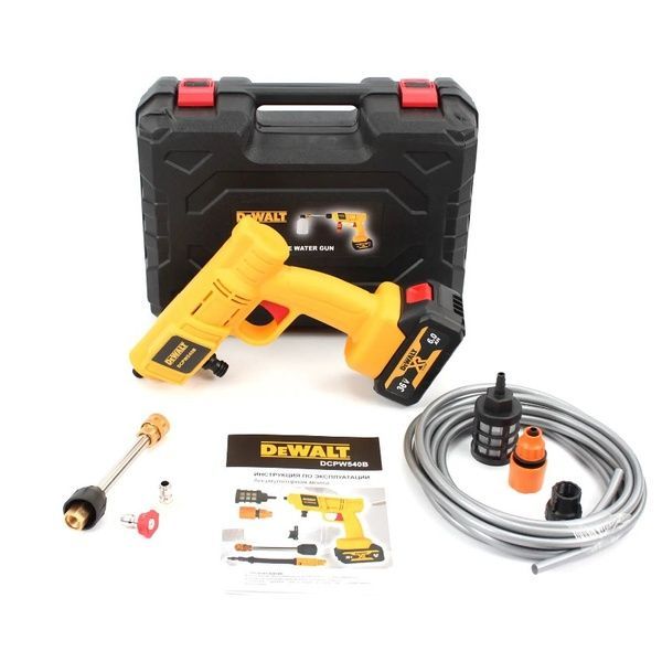 Акумуляторна ручна мийка DeWalt DeWalt DCPW540B (36V, 6Ah, 26bar), АКБ мийка Деволт DCPW540B фото