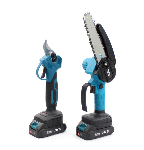 Аккумуляторный набор 2в1 Makita 24V (секатор DUP365Z + пила DUC155Z) Набор 2в1 Макита 09876382 фото