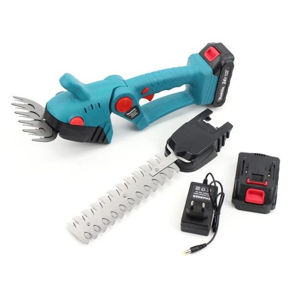 Аккумуляторные ножницы-кусторез Makita DUH253Z (24V, 5AH), АКБ ножницы для травы и кустов Макита 253Z фото