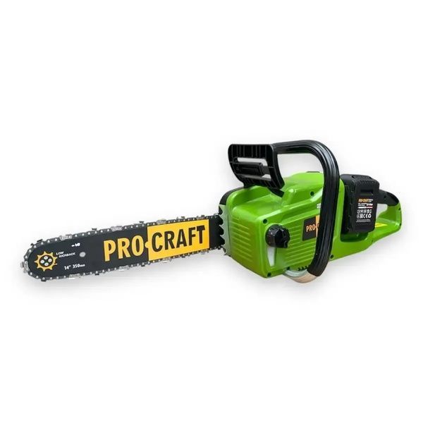 Акумуляторна ланцюгова пилка Procraft PCA40/2  з  АКБ 4Ач (зарядний пристрій + 2 акумулятори) Procraft PCA40/2 з АКБ фото