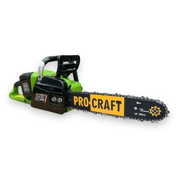 Акумуляторна ланцюгова пилка Procraft PCA40/2  з  АКБ 4Ач (зарядний пристрій + 2 акумулятори) Procraft PCA40/2 з АКБ фото