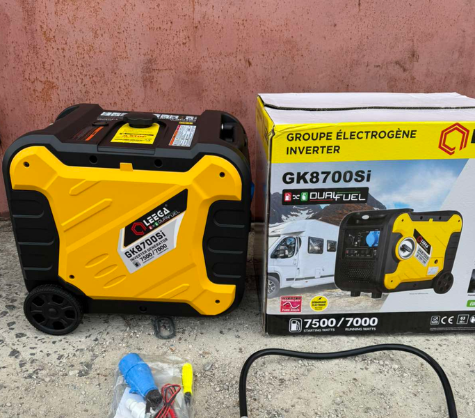 Инверторный генератор бензиновый LEEGA GK8700Si 7.5 кВт, Газ-Бензин с Электростартером и Пультом ДУ, тихий бензиновый генератор GK8700Si (7.0/7.5 кВт) фото