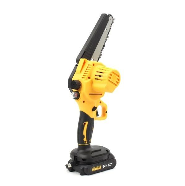 Акумуляторна міні-пила DeWalt DCM160N (24V, 5Аh, шина 15 см) з напівавтоматичним мастилом ланцюга 35346 фото