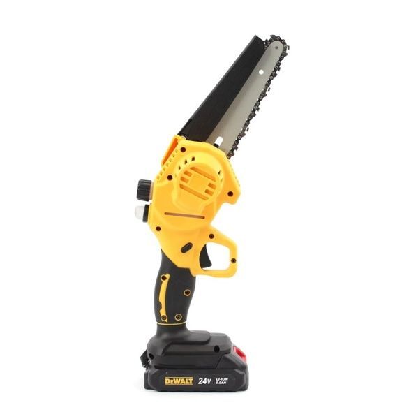 Акумуляторна міні-пила DeWalt DCM160N (24V, 5Аh, шина 15 см) з напівавтоматичним мастилом ланцюга 35346 фото