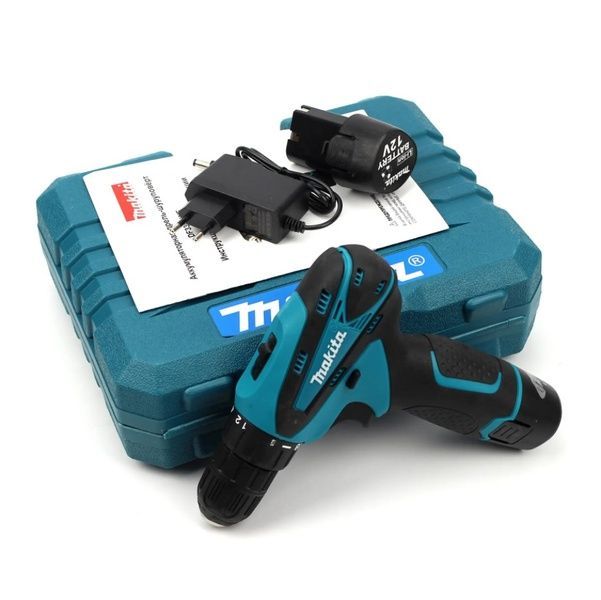 Шуруповерт Makita DF330DWE (12V 2Ah) с набором бит, сверл, насадок. Аккумуляторный шуруповерт Макита 51 фото
