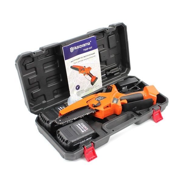 Акумуляторна міні-пила Husqvarna 75iXP KIT (36V, 6Аh) з індикатором заряду та масляним бачком 75iXP KIT фото