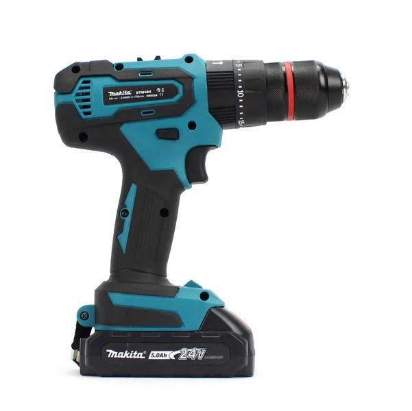 Ударный шуруповерт Makita DTW484 (24V, 5Ah) с набором инструментов. АКБ шуруповерт Макита DTW484 фото