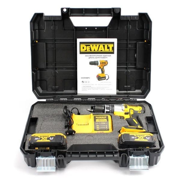 Ударний шуруповерт DeWALT DCD996P2 (36V, 6AH) Акумуляторний дриль-шупуповерт з ударом Деволт DCD996P2 фото