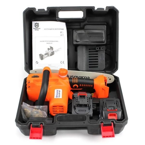 Аккумуляторная цепная пила Husqvarna 150iXP KIT (36V, 6Ah). АКБ пила с бесключевой натяжкой цепи Husqvarna 150iXP фото