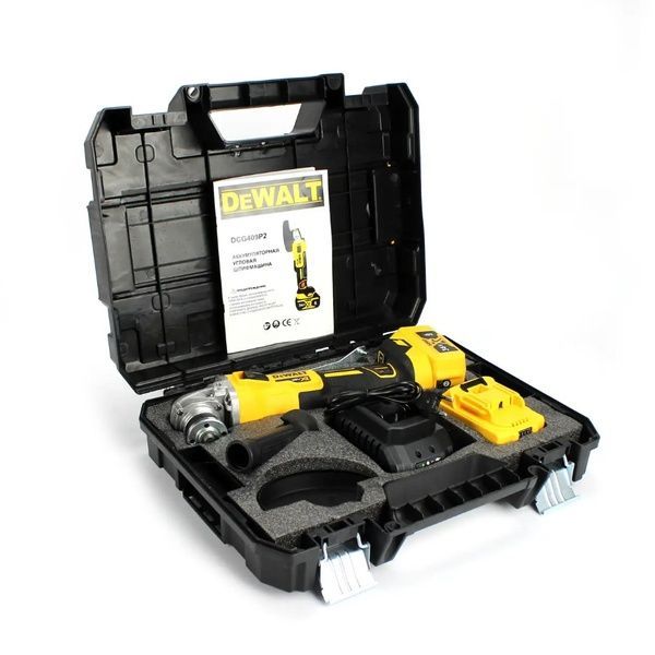 Акумуляторна болгарка DeWalt DCG409P2 (36V, 6AH) з регулятором, АКБ УШМ Девольт, УШМ Деволт DCG405NT фото