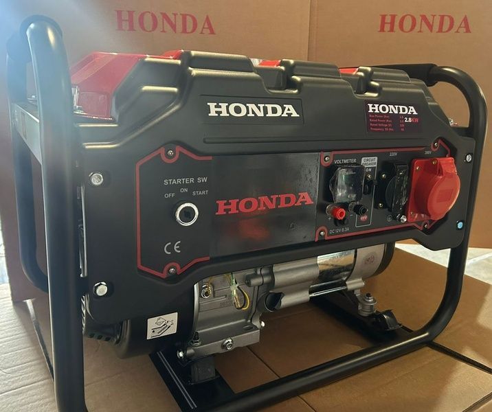 Бензиновий генератор HONDA BS170F (2,8 КВТ) Мідна обмотка 4-тактний бензогенератор Хонда BS170F (2.5-2.8 кВт) фото