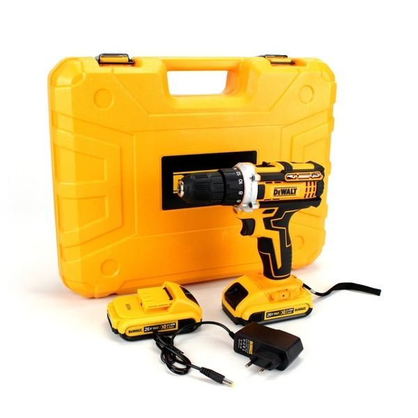 Шуруповерт DeWALT DCD771 (26V, 5AH) з великим набором інструментів. Дриль Деволт DCD771 26V, 5AH фото