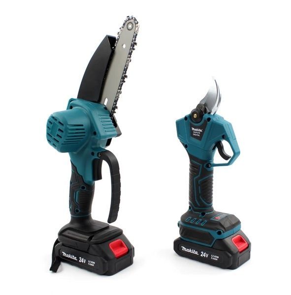 Набор 3в1 АКБ Makita 24V (Пила DUC155HN + Секатор DUP270 Digital+ Телескопическая штанга 2.6м) 7659 фото