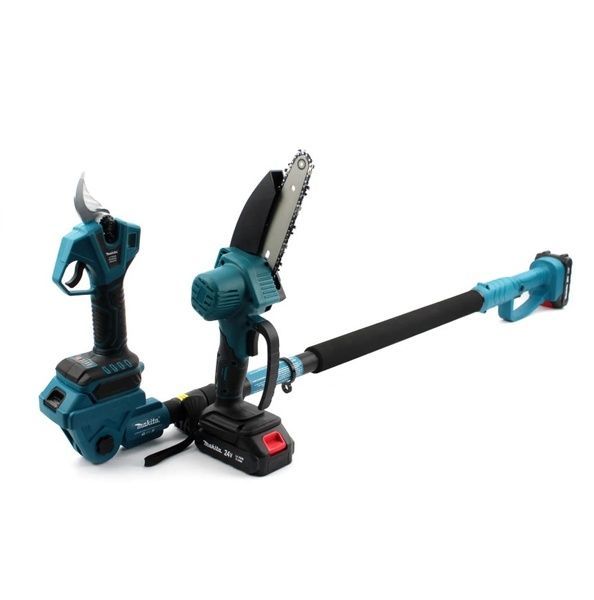 Набор 3в1 АКБ Makita 24V (Пила DUC155HN + Секатор DUP270 Digital+ Телескопическая штанга 2.6м) 7659 фото