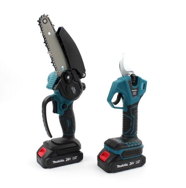 Набор 3в1 АКБ Makita 24V (Пила DUC155HN + Секатор DUP270 Digital+ Телескопическая штанга 2.6м) 7659 фото