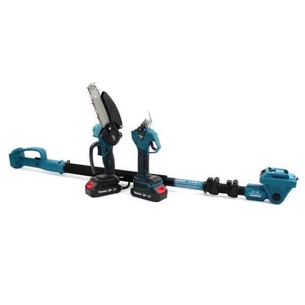 Набор 3в1 АКБ Makita 24V (Пила DUC155HN + Секатор DUP270 Digital+ Телескопическая штанга 2.6м) 7659 фото