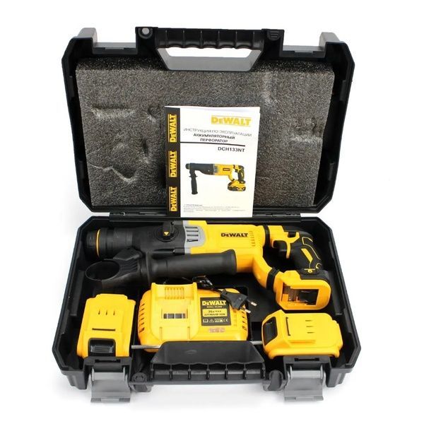 Акумуляторний перфоратор DeWalt DCH133NT (36V, 6AH), АКБ перфоратор Девольт DCH133NT фото