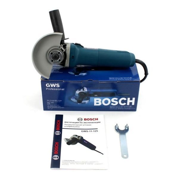 Болгарка BOSCH GWS-11-125 (1000 Вт, 125 круг) Угловая шлифовальная машина Бош GWS-11-125 7564 фото