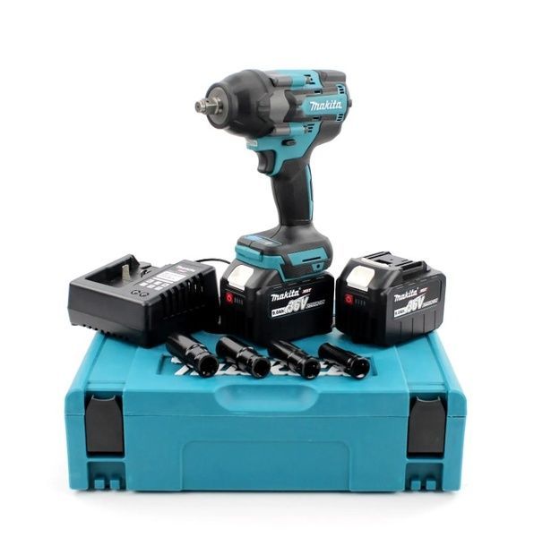 Аккумуляторный гайковерт Makita DTW1000 RTJ (36V, 9AH, 850Нм). АКБ гайковерт Макита DTW1000 фото