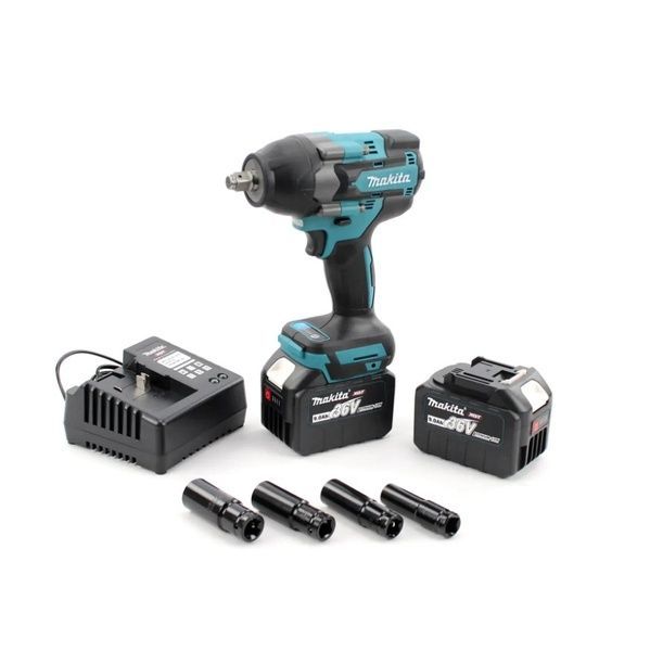 Аккумуляторный гайковерт Makita DTW1000 RTJ (36V, 9AH, 850Нм). АКБ гайковерт Макита DTW1000 фото