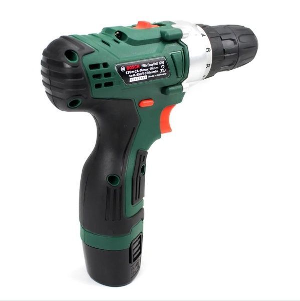 Акумуляторний шурупокрут Bosch PBA EasyDrill 1200 (12V, 2 Ah) з набором інструментів. АКБ шурупокрут Бош PBA 1200 фото