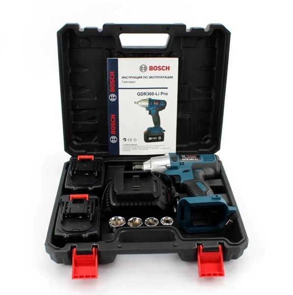 Аккумуляторный гайковерт BOSCH GDR360-Li PRO (36V, 5AH). АКБ гайковерт Бош 54634 фото