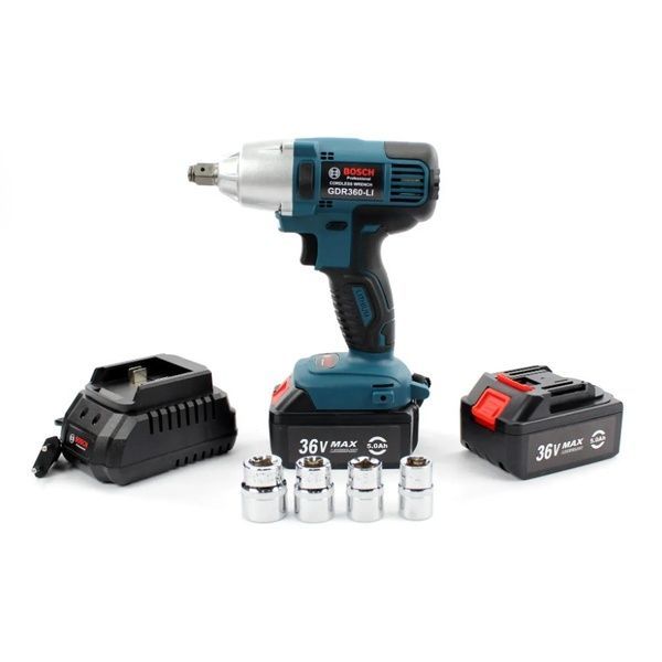 Аккумуляторный гайковерт BOSCH GDR360-Li PRO (36V, 5AH). АКБ гайковерт Бош 54634 фото