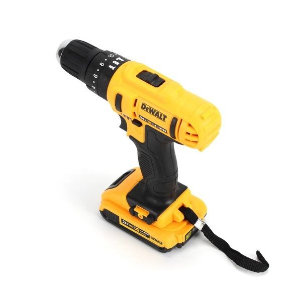 Ударний шуруповерт DeWALT DCD791 (24V, 4AH) з набором інструментів. Акумуляторний шуруповерт Деволт 0632 фото