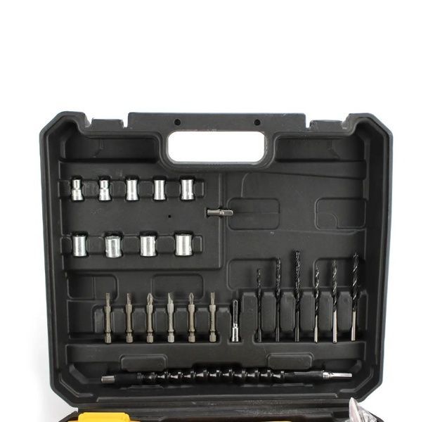 Ударний шуруповерт DeWALT DCD791 (24V, 4AH) з набором інструментів. Акумуляторний шуруповерт Деволт 0632 фото