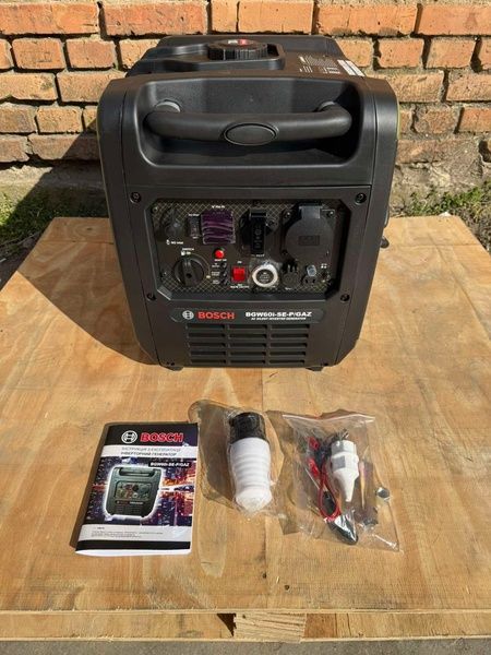 Інверторний бензиновий генератор Bosch BGW60i-SE-P/GAZ 5.0 кВт, Газ-Бензин с Електростартером та Пультом ДК, тихий бензиновий генератор BGW60i (4.5/5.0 кВт) фото