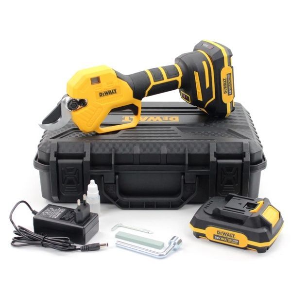 Акумуляторний секатор DeWalt DCMPP560P1 (24V, 5AH, 30мм) з індикатором заряду та різів + підсвічування DCMPP560P1 фото