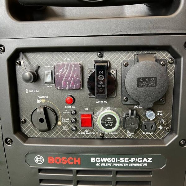 Інверторний бензиновий генератор Bosch BGW60i-SE-P/GAZ 5.0 кВт, Газ-Бензин с Електростартером та Пультом ДК, тихий бензиновий генератор BGW60i (4.5/5.0 кВт) фото