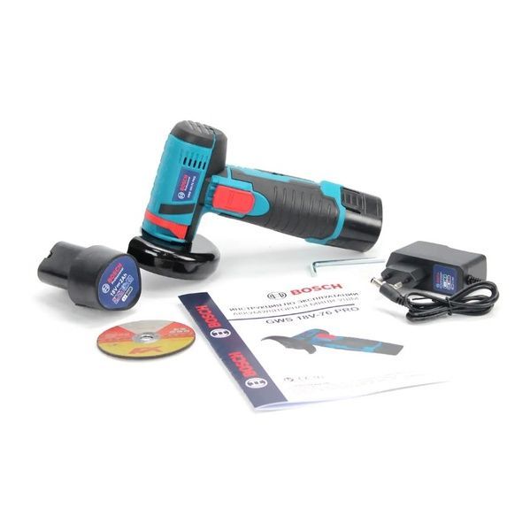 Акумуляторна болгарка Bosch GWS 18V-76 PRO (18V, 2AH) АКБ УШМ Бош 74554 фото